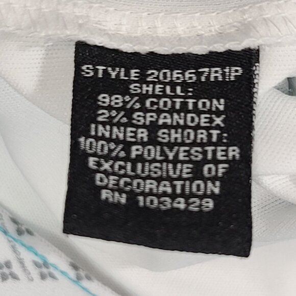 Intro ❤️ Love The Fit  18" Skort Skirt Blue Geometric Size 10 - Picture 5 of 9